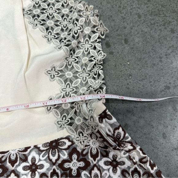 3.1 PHILLIP LIM Lace & Silk Floral Top 6 - Picture 6 of 10